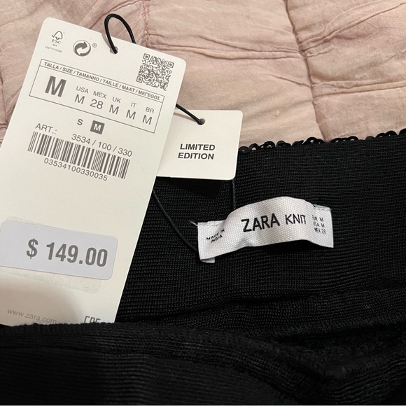 Zara Limited Edition Sequined A-Line Skirt - Picture 2 of 3